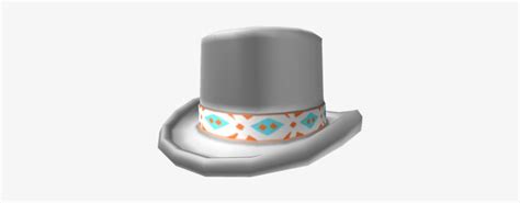 Roblox White Banded Top Hat