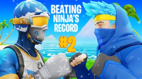 Beating Ninjas Duo Win Record Roke Fortnite Battle Royale Youtube