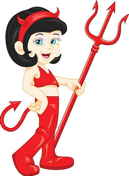 Royalty Free Hell Fire Devil Woman Clip Art Vector Images