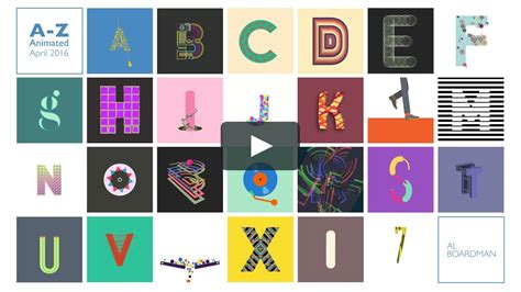 Animated A Z Animation Animated Type Alphabet Illustration