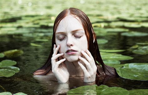 I Find Shelter In This Way Photograph By Alexandra Bochkareva Girl In Water Portrait