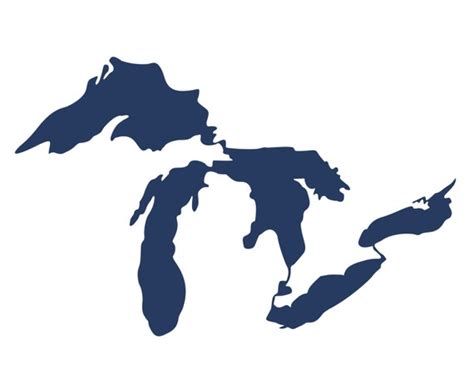 Great Lakes High Resolution Digital File Set Pdf Ai  Etsy