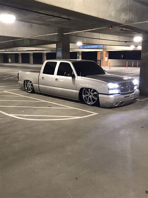 2005 Chevy Crew Cab Silverado Bagged Show Truck Cat Eye For Sale In