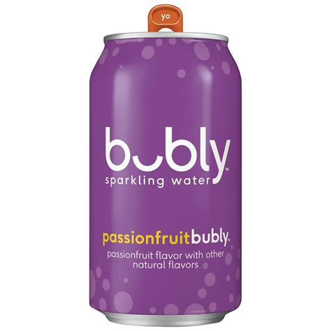 Bubly Sparkling Water Passionfruit 12 Oz Cans 18 Pack Walmart