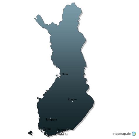 Stepmap Finnland Landkarte Für Finnland