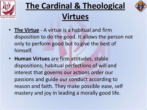 11 Oct 2013 Cardinal And Theological Virtues