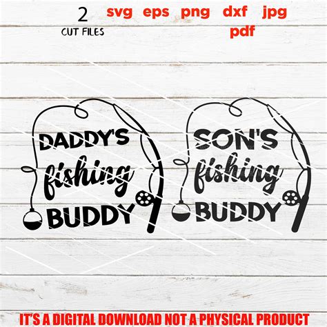 Papás Fishing Buddy Svg Sons Fishing Buddy Mejores Etsy
