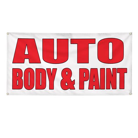 Auto Body And Paint Auto Body Shop Car Repair Banner Sign 4