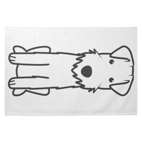Lakeland Terrier Dog Cartoon Kitchen Towel Cartoon Dog