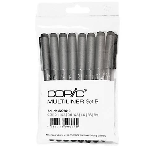 Copic Multiliner Classic 8 Set Pen Store