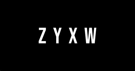 Z Y X W Alphabet Beautiful Minimalist And Elegant Z Y X W Sticker Teepublic