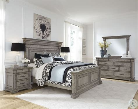 Madison Ridge Soft Grey Storage Bedroom Set Bedroom Set Furniture