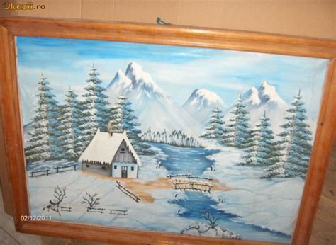 Pictura Peisaj De Iarna Tablou De Szabo Iuliu