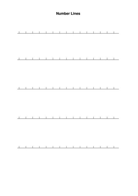 Blank Number Lines Template Printable Pdf Download