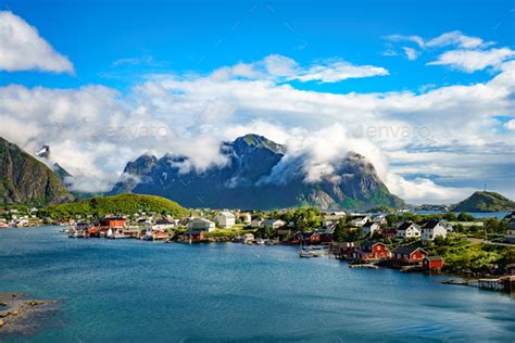 Lofoten Is An Archipelago In The County Of Nordland Norway Stock