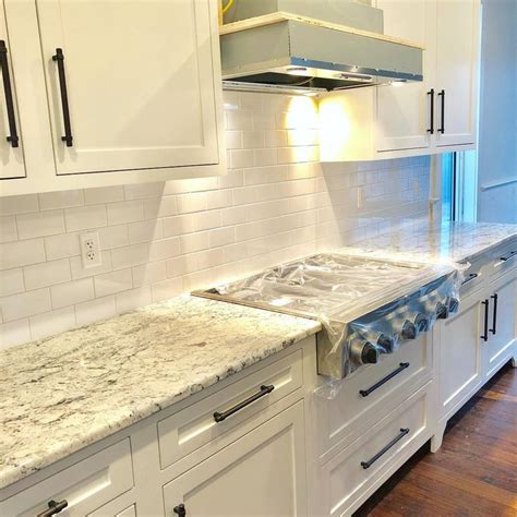 Kitchen Is Getting There Shiny White Subway Tile With Light Pewter