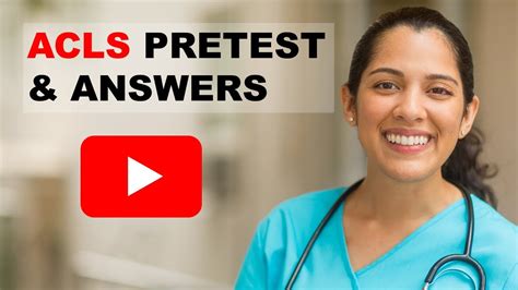 Acls Pretest And Answers Part 2 Youtube