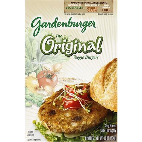 Gardenburger The Original Veggie Burgers 4 Ct Box Meals And Entrees