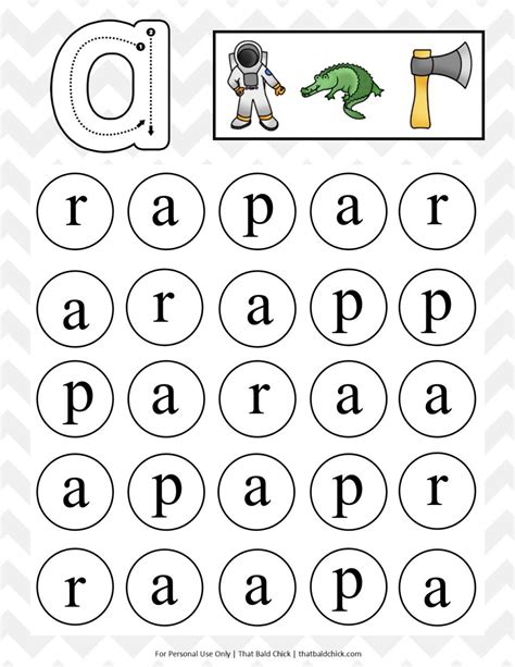 Lowercase Do A Dot Letter A Printable At Do A Dot