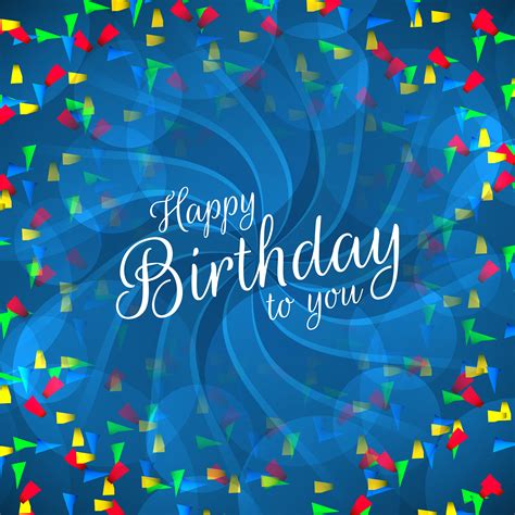 Happy Birthday Font Vector Hd Images Happy Birthday Colorful Confetti