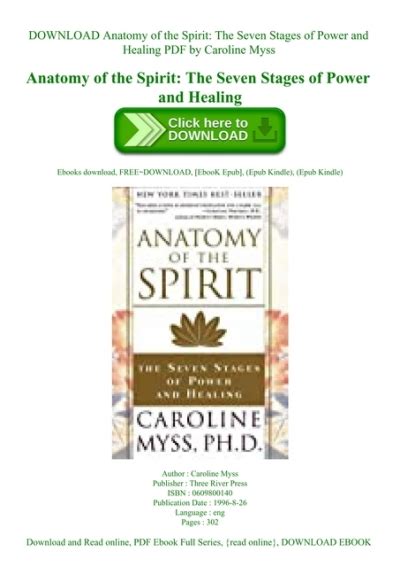 Download Anatomy Of The Spirit The Seven Stages Of Power And Healing