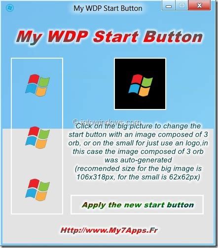 How To Change Windows 8 Metro Start Button With My Wdp Start Button