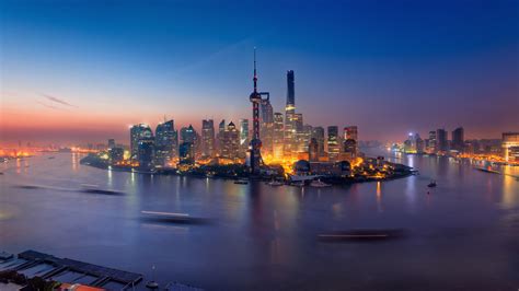 2560x1440 Shanghai China Buildings Light 1440p Resolution Hd 4k