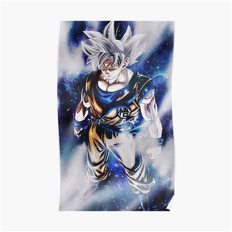 Goku Ultra Instinct Poster For Sale By Ahmedtaki Redbubble