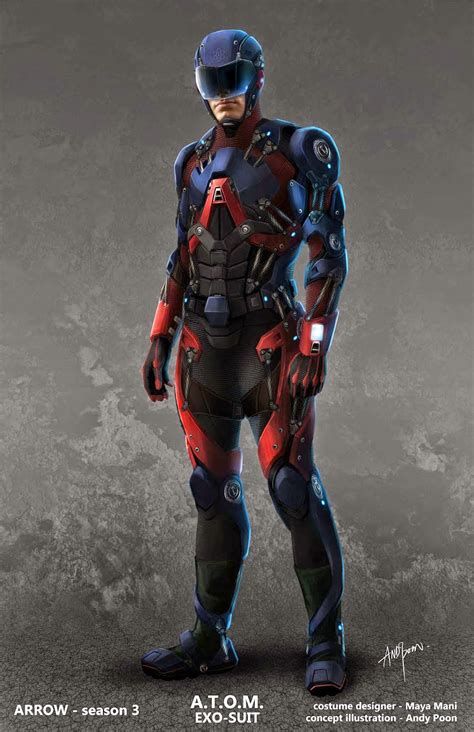 Power Of The Atom Costume Revealed In Arrow Concept Art By Andy