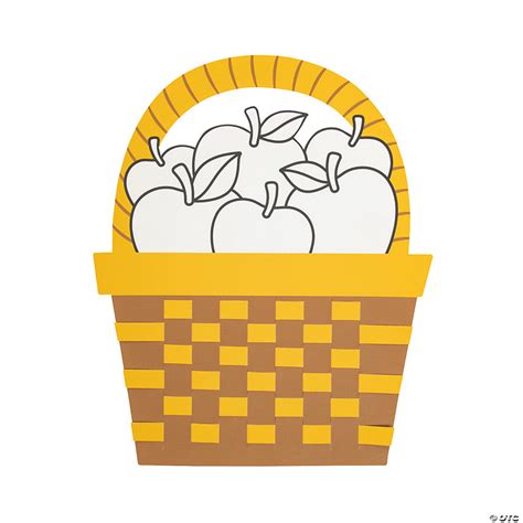 Color Your Own Weaving Apple Basket Craft Kit Makes 12 Discontinued
