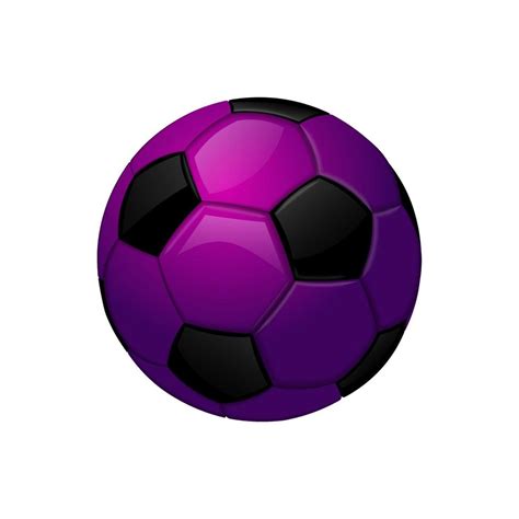 Purple Football Or Soccer Ball Sport Equipment Icon 11721666 Vector Art