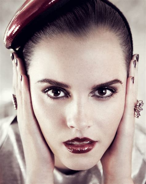 Red Lipstick For Vogue Of Emma Watson NUDE CelebrityNakeds