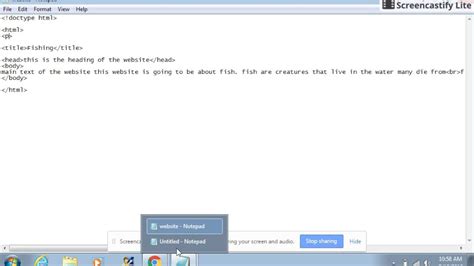 How To Make A Website On Notepad Basics Part2 Using Html
