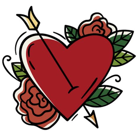 Heart Tattoo Design Png And Svg Design For T Shirts
