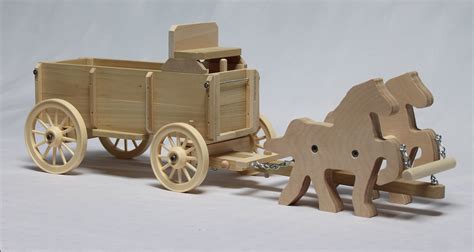 Horse And Wagon Wooden Toy From Dutchcrafters Amish Furniture