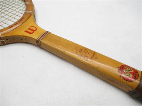 Vintage Wilson Don Budge Autograph Wooden Tennis Racquet Antique Display Ebay
