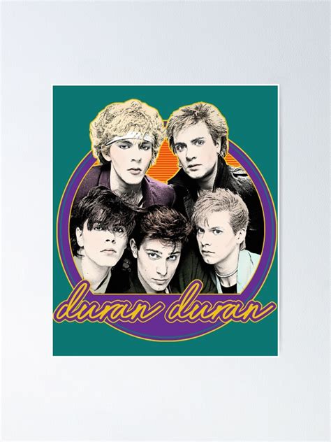 Duran Duran Retro Styled 80s Fanart Poster By Myheartimprint