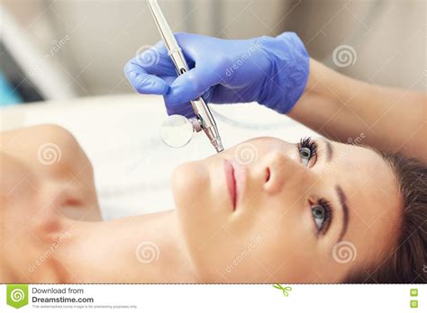 Woman Having Facial Treatment In Beauty Salon Stock Image Image Of Mask Cosmetology 77726205