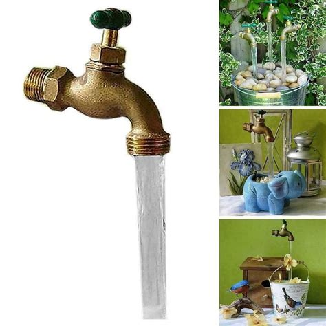 Watering Fountain Faucets Invisible Flowing Spout Garden Kit EBay