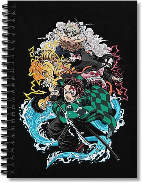 Spiral Notebook Demon Slayer Composition Notebooks Journal