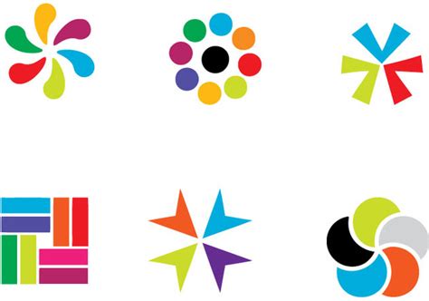 Colorful Vector Logo Elements Free Vector In Adobe Illustrator Ai Ai