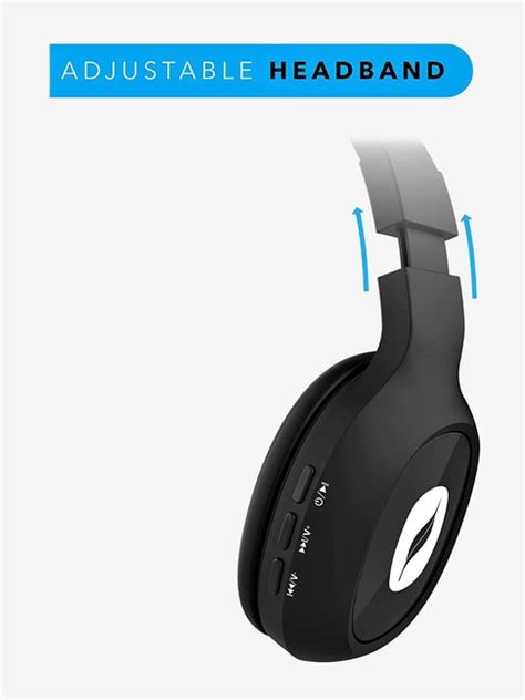 Buy Leaf Bass 2 Over The Ear Bluetooth Headphone With Mic Black