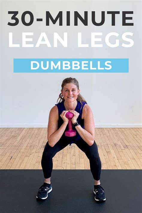 Lean Legs That S The Goal Of This All Strength Lower Body Workout With Dumbbells These