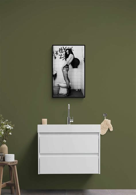 Bathroom Art Print Erotic Bathroom Poster Powder Room Etsy