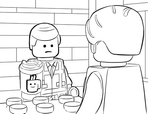 Awesome Lego Movie Emmet Coloring Pages Coloring Pages