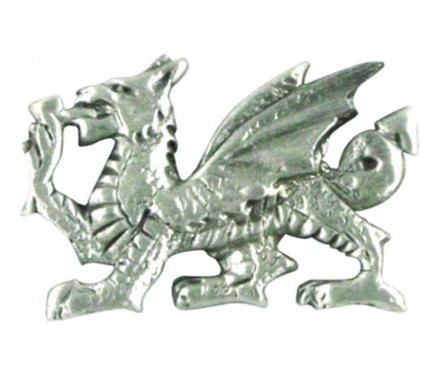 Pewter Welsh Dragon Pin Badge Ba1169 A E Williams Welsh Ts