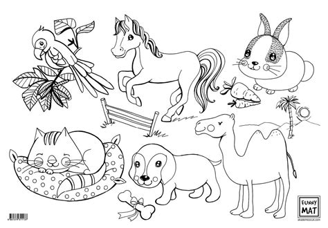 Desene De Desenat Cu Animale Cute Desene Pentru Colorat Animale
