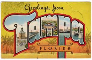 Florida Vintage Linen Postcard Tampa 1940s Travel Etsy Florida