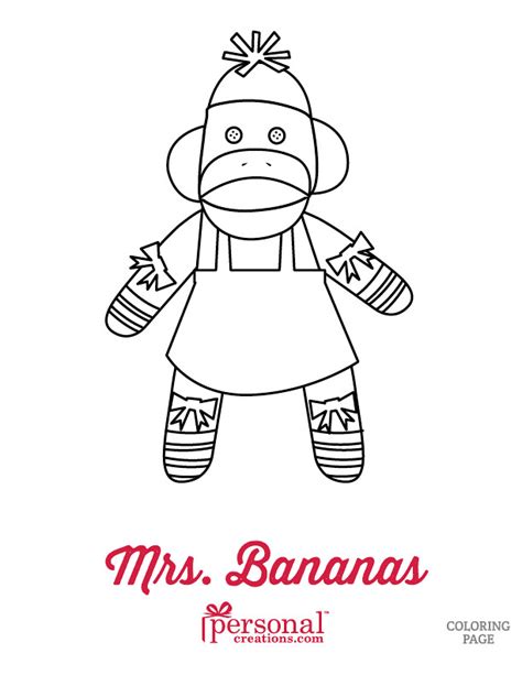 Simplicity Me Sock Monkey Coloring Pages