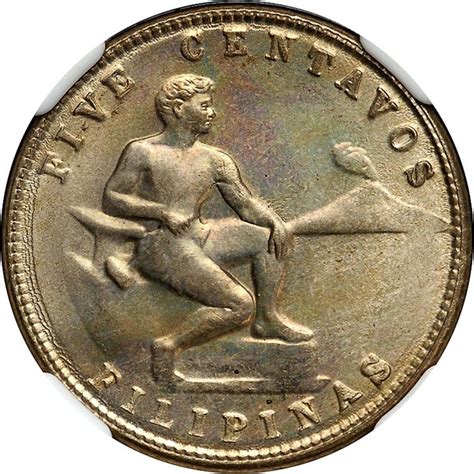 Five Centavos Commonwealth Reverse 1937 1941 Coin Details The